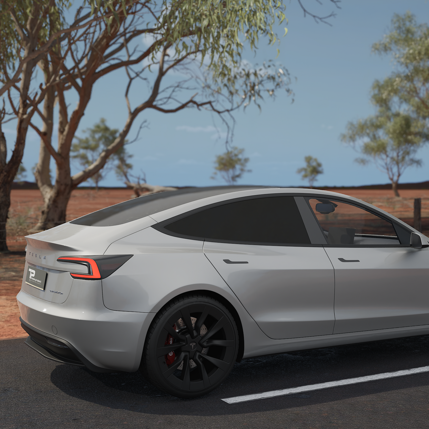 Modell 3 "Highland" specialanpassad fönstertonsfilm