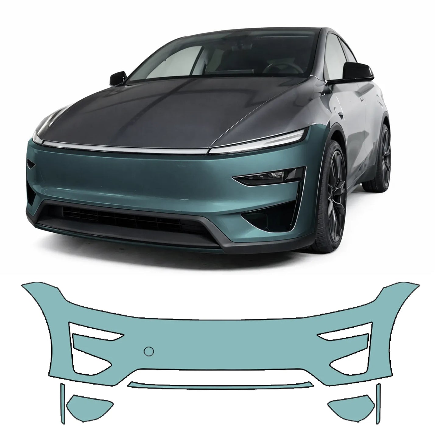 Model Y «Juniper» Performance lakkbeskyttelsesfilm PPF støtfanger