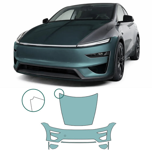 Model Y "Juniper" Performance Front Kit Regular – Sett med lakkbeskyttelsesfilm PPF kjøretøyfront