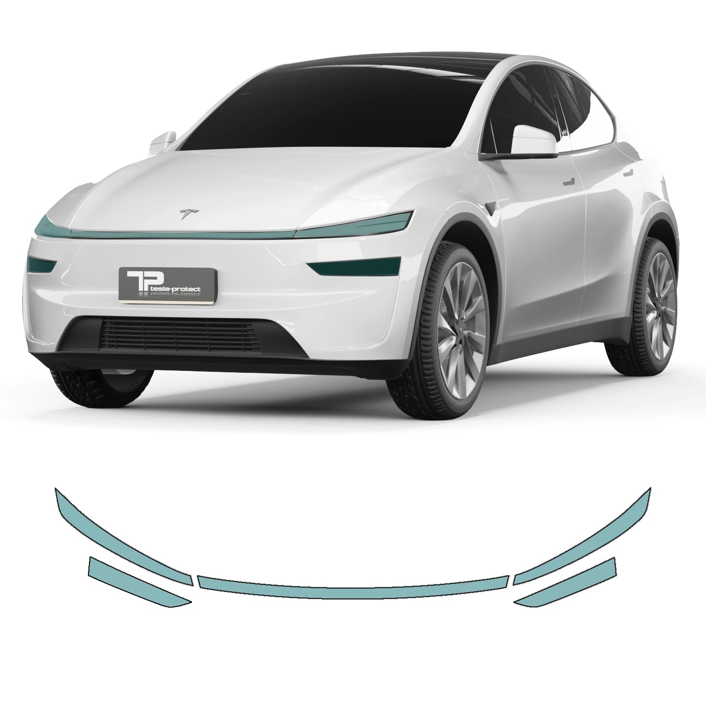 Model Y “Juniper” Skyddsfilm PPF för Ljuslist och Strålkastare