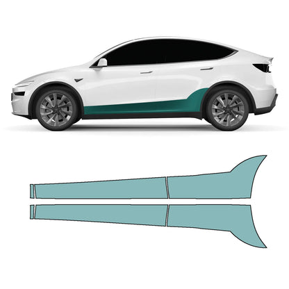 Model Y "Juniper" Sidekit large – Pre-Cut DIY Paint Protection Film PPF for the lower door area