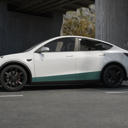 Model Y "Juniper" Sidekit large – färgskyddsfilm PPF för det nedre dörrområdet