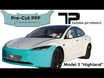 Model Y lakkbeskyttelsesfilm PPF for støtfangeren