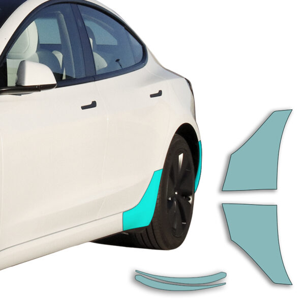 Model 3 Highland Sidekit small - Paint Protection Film (PPF) for